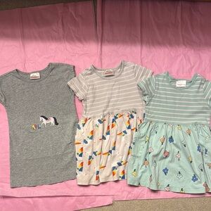 Hanna Andersson Gray and Green Casual Sundress